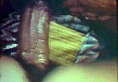 In vintage London, a dark lantern reveals an interracial taboo with hairy pussy and black cock.