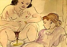 vintage erotic drawings from a classic retro collection of art