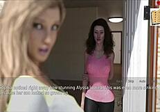 Wife and Stepmother Play Game