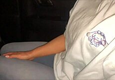 Perverted Japanese Couple Gets Excited In Car Sex At Night In Empty Spot