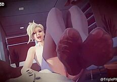 3D ANIMATED FOOTJOB FEET COMPILATION HENTAI SFM BLENDER