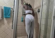 Desi slut wets everything with piss indoors and outdoors