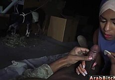 Teen arab agent pounded in ass at military booty drop point