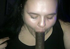 new meet expertly sucks and jerks a big interracial cock for a cumshot