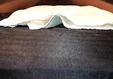 Tied Down Ebony Squirting on Monster Black Cock