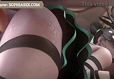 Big Ass Overwatch 3D Babe Fucked Hard in Wild Cartoon Action