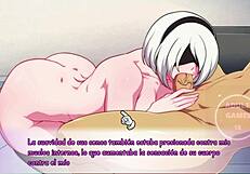 narrative of waifuhub 2b in anime dating game