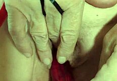 Is this beautiful mature amateur cumming just for you in her stockings?