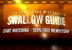 Brooklyn Daniels sucks cock and swallows huge mouthful of cum