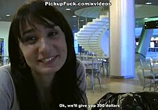 Wow! Titted Student Banged Hard in Public Mall Shop