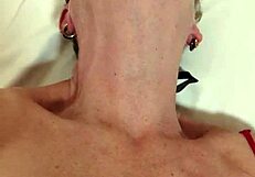 Is this beautiful mature amateur cumming just for you in her stockings?