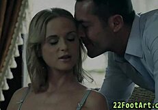 foot fetish slut gets cumshot on feet