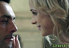 foot fetish slut gets cumshot on feet