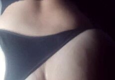 Petite girl spreads ass for old cuckold lover