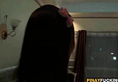 Lalaine, that asian teen amateur sucking my cock?