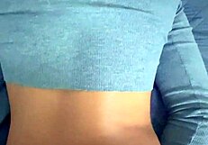 Watch the Latina dancing and crossdressing before cumshot in amateur video