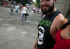 I met an athletic brunette slut on Tinder at the pagode, then took her to my apartment for intense doggystyle sex in lingerie.