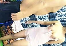 Riding a sexy girl with perfect tits