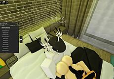 Cute robloxian witch gets banged