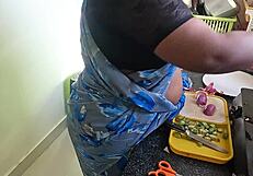 Flashing Hard Cock and Masturbating Boldly in Front of Tamil Maid Kanika