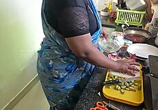 Flashing Hard Cock and Masturbating Boldly in Front of Tamil Maid Kanika