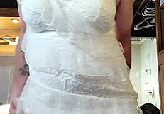 Brunette Shemale Models New Panties For You