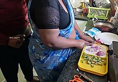 Flashing Hard Cock and Masturbating Boldly in Front of Tamil Maid Kanika