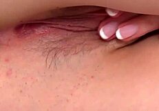 Damn! Tempting cutie fingers yummy vagina till she cums hard!