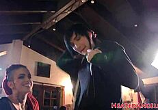 punk girl in photoshoot showing tattoos