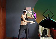 my vr exercises include dancing and workout routines