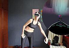 my vr exercises include dancing and workout routines