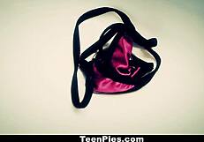 Ebony Teen Adrian Maya Receives Sticky Creampie