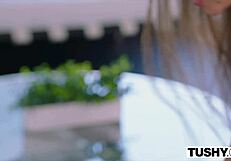 Tushy hipster teen 18+ gapes in missionary for married man