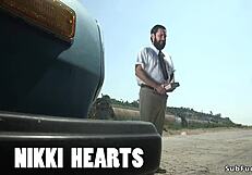 Babe endures bizarre double penetration