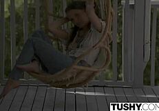 Tushy hipster teen 18+ gapes in missionary for married man