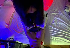 Asian teen 18+ cums on tits from anal fucking!