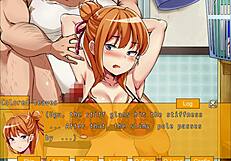 Girlfriend shared by friends in anime hentai game