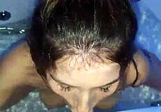 hot encounter unfolds in the bathroom