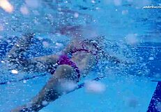 A natural teen tits threesome underwater natural tattooed threesome from female Russian teen Elena Prokova