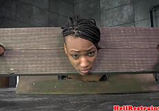 i'm bound as black sub, whipped and toyed by master in close-up bondage