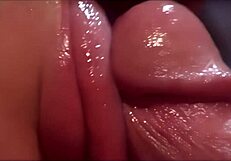 lezley spreads her wet pussy and mouth wide for his monster cock to dive deep