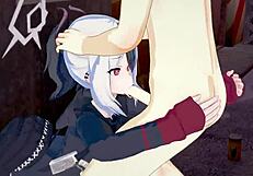 Blue Archive Goth Girl Kayoko In 3D Animation