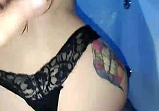 hot encounter unfolds in the bathroom