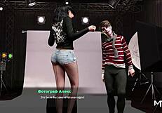 Fashion Business Shows Pussy At Photo Shoot