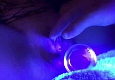 Glow in the dark pussy full video with toys and dildo