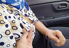 indian outdoor car bang with sexy girlfriend’s pussy and anal