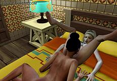 Naughty Lesbians Masturbate And Fuck