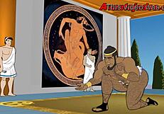 uhh, brazilian gay cartoon gods got huge dicks, man!