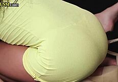 femdom busty milfs jerk and facesit lucky guy 😈