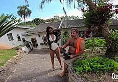 Amaya Takayo gets anal from tattooed Jhonny Gab on camera